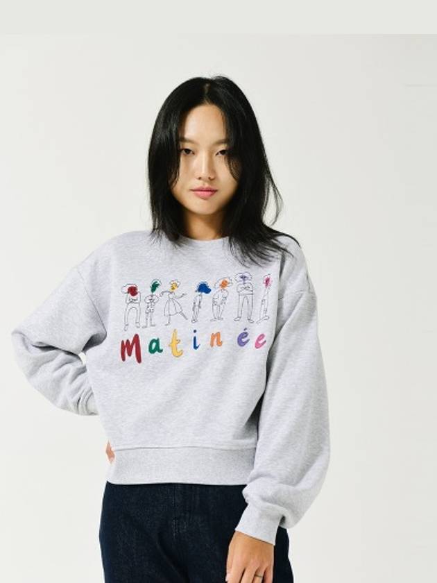 Brushed Options Matinee Family Sweat Shirts MELANGE GRAY - LE SOLEIL MATINEE - BALAAN 1