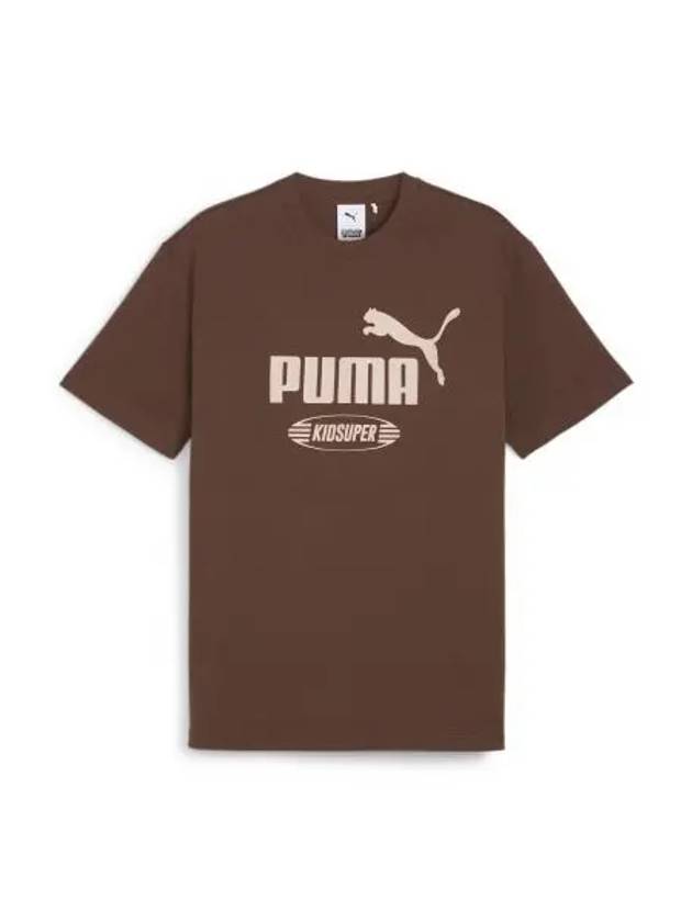 Kidsuper Studio Logo Short Sleeve T-Shirt Chestnut Brown - PUMA - BALAAN 2