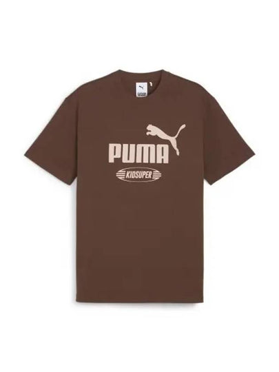 Kidsuper Studio Logo Short Sleeve T-Shirt Chestnut Brown - PUMA - BALAAN 2