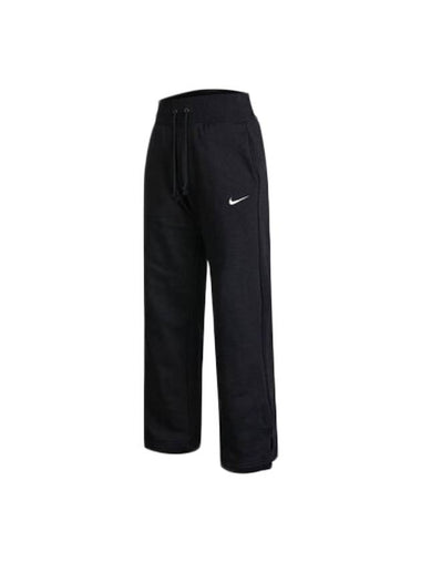 Sportswear Phoenix Plush High Waist Wide Leg Cosy Fleece Track Pants Black - NIKE - BALAAN 1