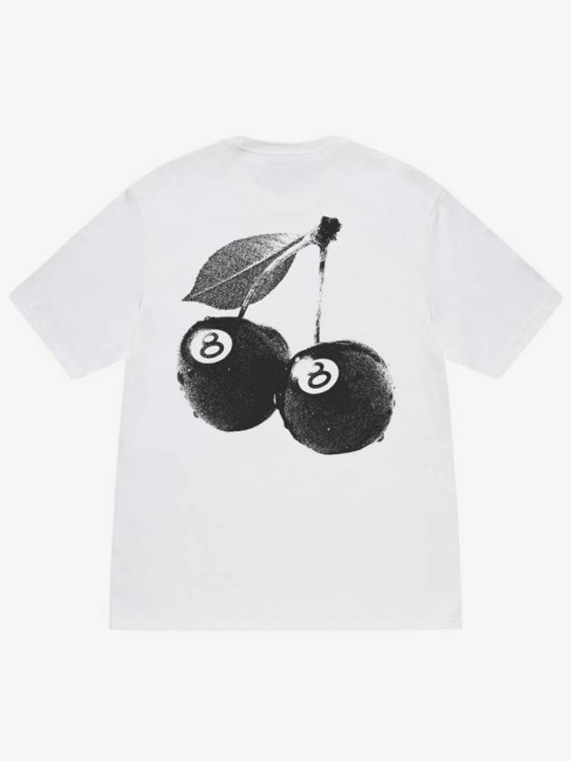 Cherries Short Sleeve T-Shirt White - STUSSY - BALAAN 2