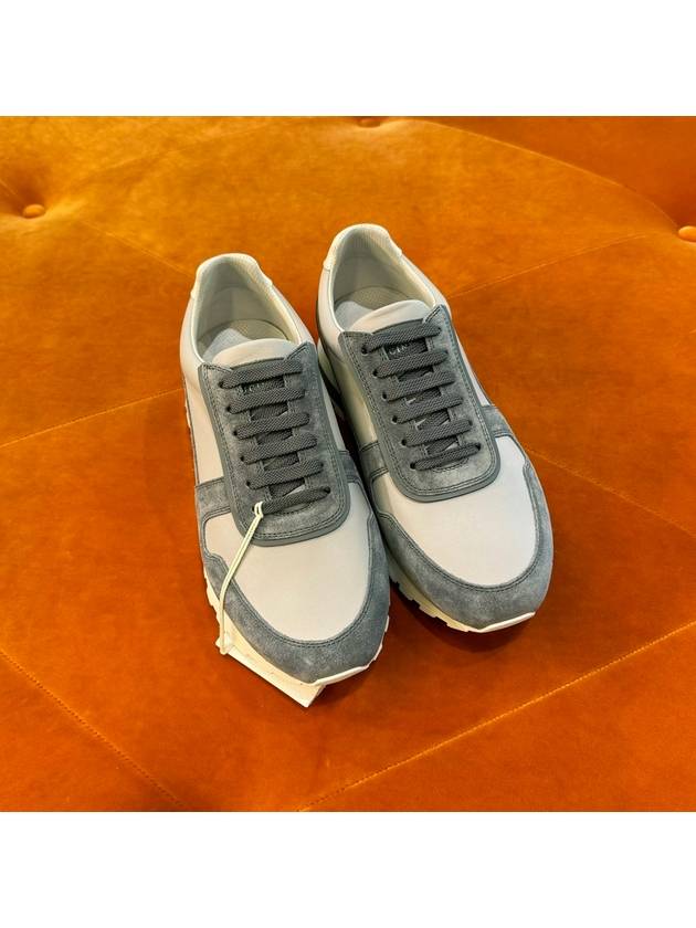 Leather Low-Top Sneakers Grey - BRUNELLO CUCINELLI - BALAAN 2