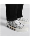 B23 Oblique Canvas High Top Sneakers White Black - DIOR - BALAAN 6