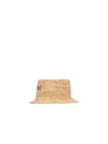 Embroidered logo bucket hat natural - JACQUEMUS - BALAAN 4