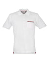 Men's Three Stripes Pocket Mercerized Short Sleeve Polo Shirt White - THOM BROWNE - BALAAN 2