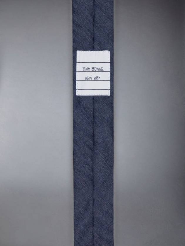 Men's Super 120s Twill Classic Tie Deep Blue - THOM BROWNE - BALAAN 4