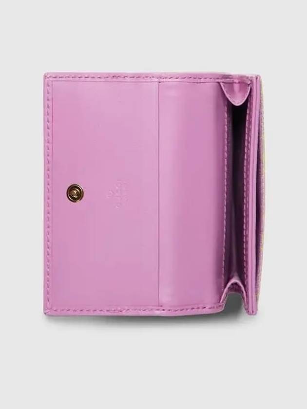 GG Canvas Cald Wallet Lilac - GUCCI - BALAAN 3