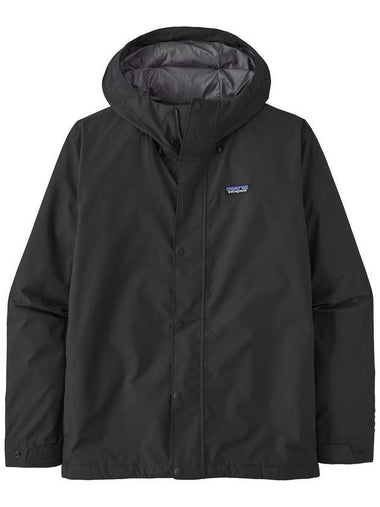 Men's Jackson Glacier Rain Hooded Jacket Ink Black - PATAGONIA - BALAAN 1