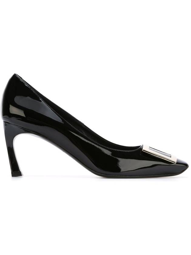 Trumpet Metal Buckle Pumps Black - ROGER VIVIER - BALAAN.