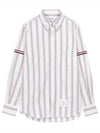 Stripe Oxford Armband Long Sleeve Shirt - THOM BROWNE - BALAAN 2