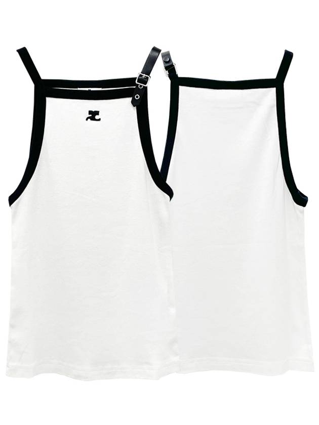 Buckle Contrast Sleeveless White - COURREGES - BALAAN 2