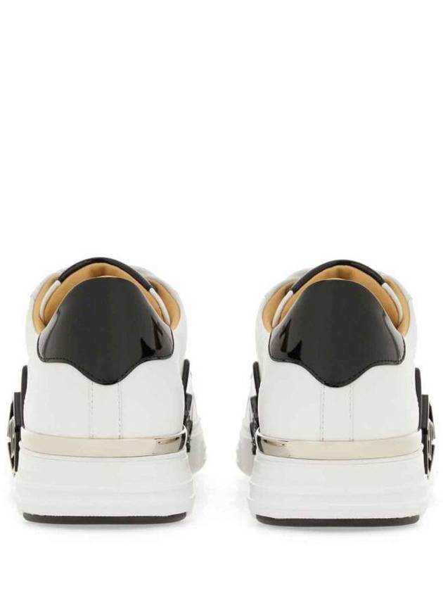 Phantom kick leather low top sneakers white - PHILIPP PLEIN - BALAAN 4