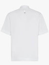 Men's Logo Patch Short Sleeve Polo Shirt White - FENDI - BALAAN 3