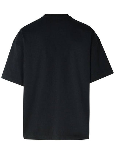 Logo Print Short Sleeve T-Shirt Black - JIL SANDER - BALAAN 2