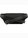 Cassandre Classic Canvas Leather Belt Bag Black - SAINT LAURENT - 5