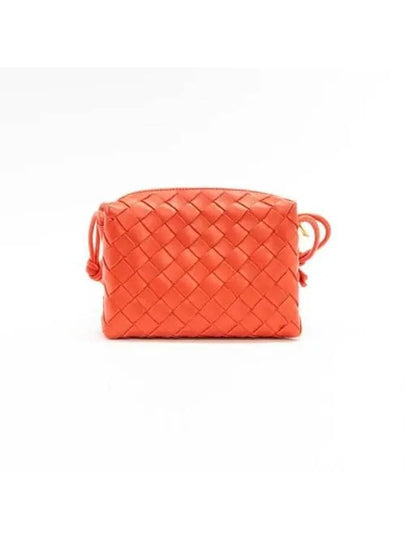 Intrecciato Loop Small Leather Cross Bag Sunburst - BOTTEGA VENETA - BALAAN 2