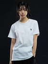 Unisex Basic Marshmallow Short Sleeve T-Shirt White - LMN3011 - BALAAN 1