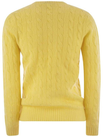 Wool and cashmere cable-knit sweater - POLO RALPH LAUREN - BALAAN 2