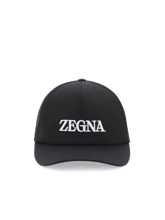 Z Zegna logo embroidered cotton baseball cap Z4I05H B4F BK2 - ETC - BALAAN 1