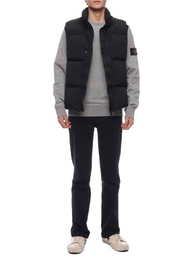 High Neck Padded Vest Black - STONE ISLAND - BALAAN 4