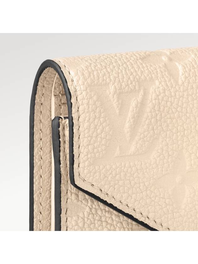 Victorine Leather Half Wallet Beige - LOUIS VUITTON - BALAAN 3