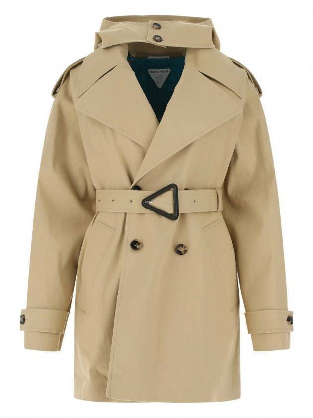 triangle buckle double trench coat beige - BOTTEGA VENETA - BALAAN 1