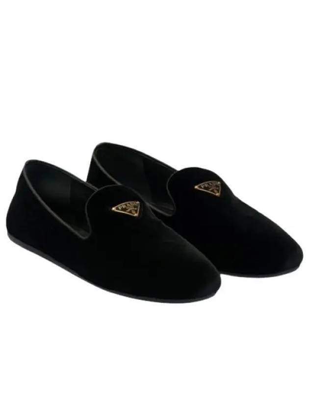 Velvet Loafers Black - PRADA - BALAAN 2