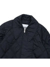 Ripstop Quilt Zip Up Jacket Black - GANNI - BALAAN 4