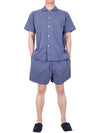 Poplin Striped Pajama Short Pants SWS VS - TEKLA - BALAAN 6