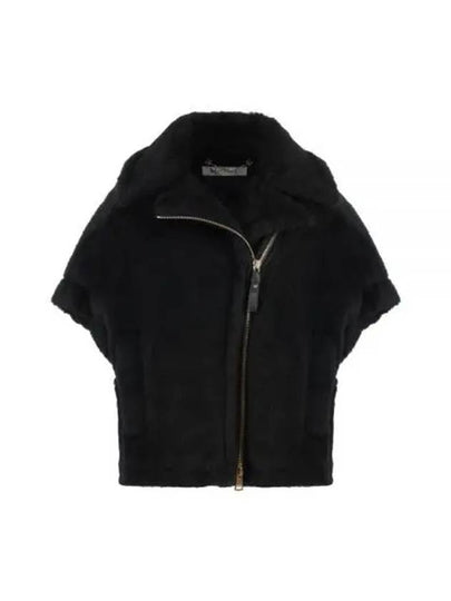 Newmanto 1 Teddy Cape Black - MAX MARA - BALAAN 2