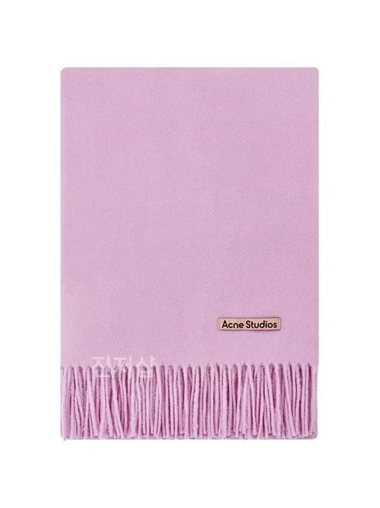 Acne Wool Fringe Muffler Oversized Candy Pink CA0209 DJS - ACNE STUDIOS - BALAAN 2