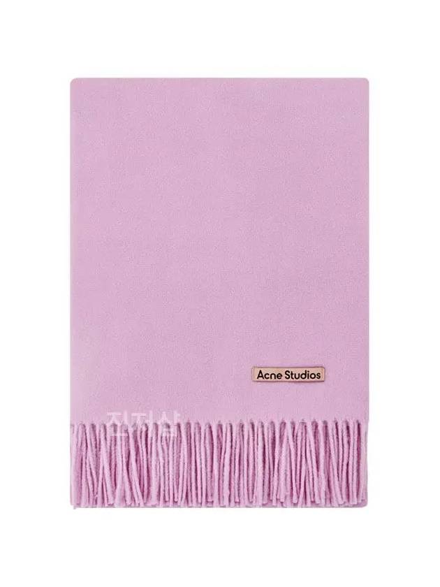 Acne Wool Fringe Muffler Oversized Candy Pink CA0209 DJS - ACNE STUDIOS - BALAAN 3