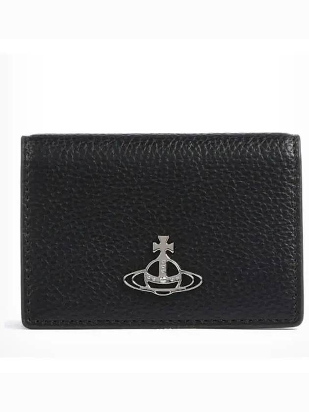 ORB Logo Half Wallet Black - VIVIENNE WESTWOOD - BALAAN 2