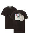 Snowboarder Zeus Slim Regular Short Sleeve T-Shirt Black - NEIL BARRETT - BALAAN 2