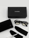 Eyewear CC Logo Heart Square Eyeglasses Black - CHANEL - BALAAN 8