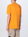 Pisato Effect Logo Patch Short Sleeve T-Shirt Orange - STONE ISLAND - BALAAN 4