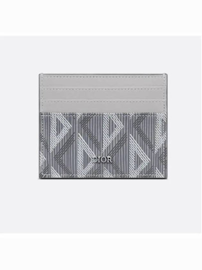 CD Diamond Canvas Card Wallet Grey - DIOR - BALAAN 2