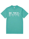 Be Nice Cotton Short Sleeve T-Shirt Green - SPORTY & RICH - BALAAN 2