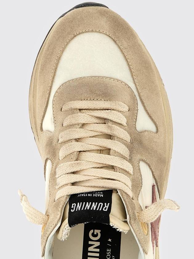 Running Sole Suede Low Top Sneakers Cream - GOLDEN GOOSE - BALAAN 5