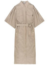 Cotton belted dress M0F79A5089 C8704 - BRUNELLO CUCINELLI - BALAAN 6