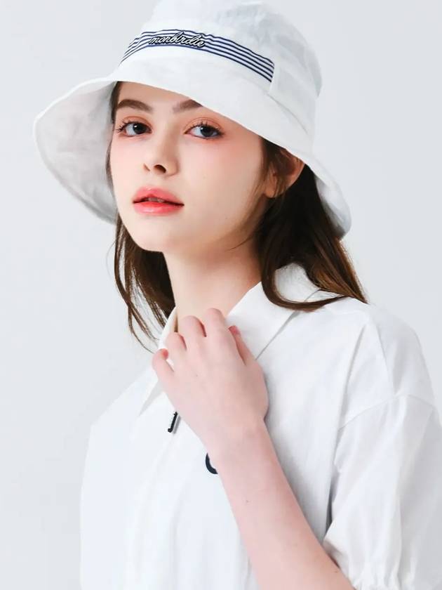 Ribbon Tunnel Cruise Bucket Hat WHITE - MONBIRDIE GOLF - BALAAN 6