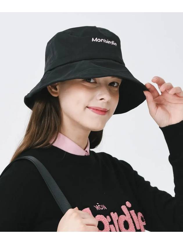 Script wire bucket hat BLACK - MONBIRDIE GOLF - BALAAN 5