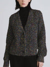 Nep Yarn Crop Cardigan Black - THE GREEN LAB - BALAAN 5