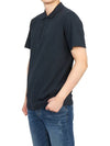 Bronn Cotton Short Sleeve PK Shirt Navy - THEORY - BALAAN.