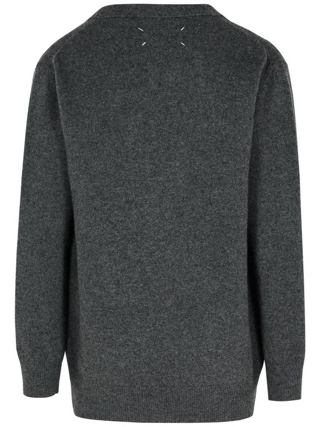 Maison Margiela Grey Wool Cardigan - MAISON MARGIELA - BALAAN 3