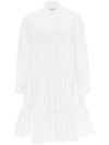 Cotton Poplin Midi Dress White - MARNI - BALAAN 1