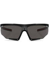 Rosa Oversized Frame Sunglasses Black - PRADA - BALAAN 1