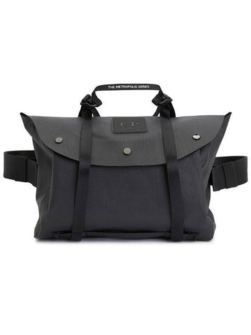 Metropolis Series Rubber Reps Belt Bag Black - CP COMPANY - BALAAN 1