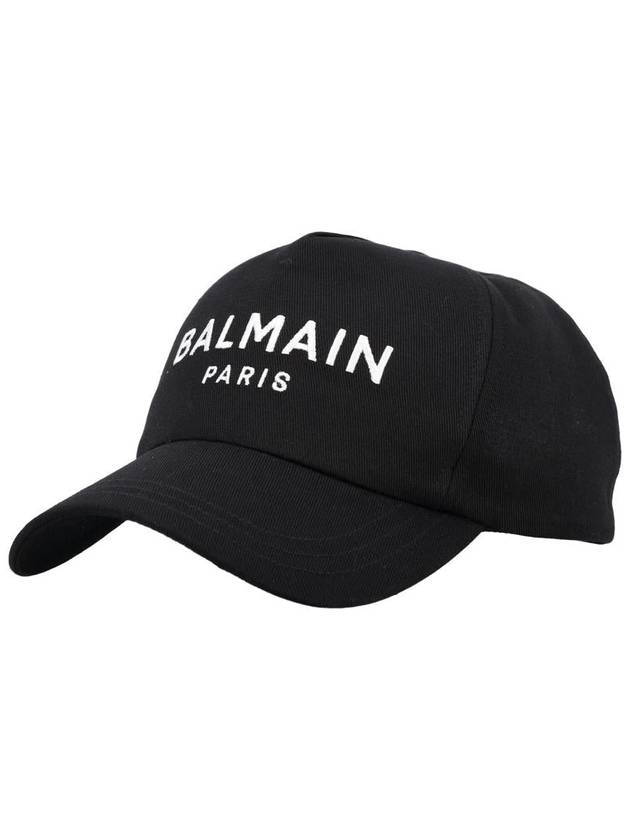 Embroided Logo Ball Cap Black - BALMAIN - BALAAN 2