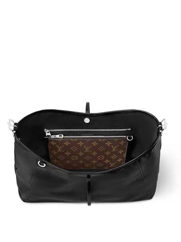 Carry All Dark MM Shoulder Bag Black - LOUIS VUITTON - BALAAN 4